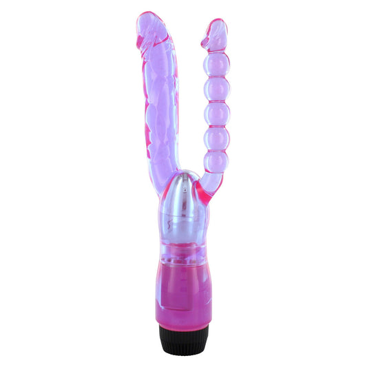 XCEL Double Penetrating Vibrator - Peaches & Cream