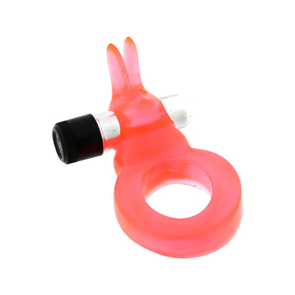 Jelly Rabbit Vibrating Cock Ring - Peaches & Cream