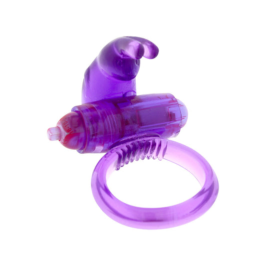 Rabbit Ultra Soft Vibrating Cockring - Peaches & Cream