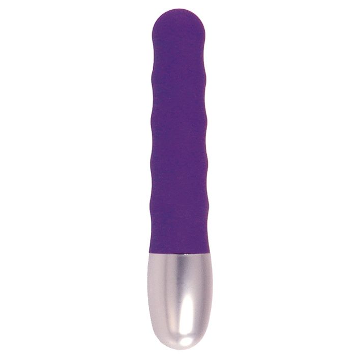 Discretion Ribbed Mini Vibrator - Peaches & Cream