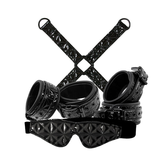 Sinful Bondage Kit Black - Peaches & Cream