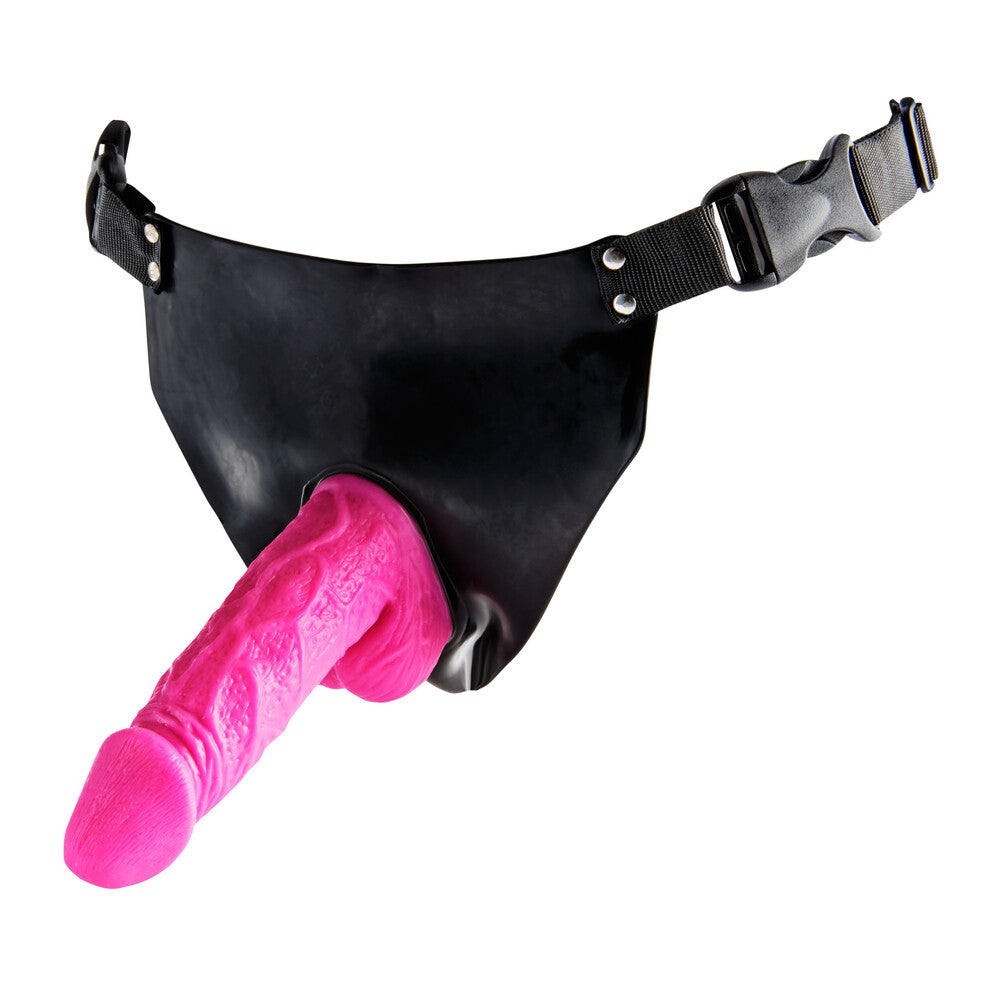 Toy Joy Pink Powergirl Strap On Vibrating Dong - Peaches & Cream