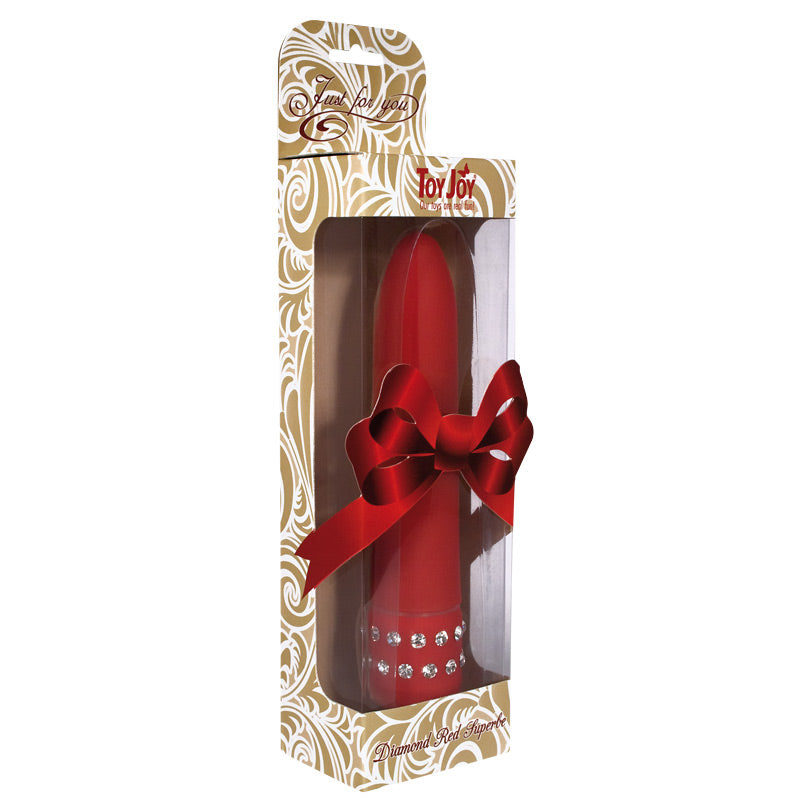 ToyJoy Diamond Red Superbe Mini Vibrator - Peaches & Cream