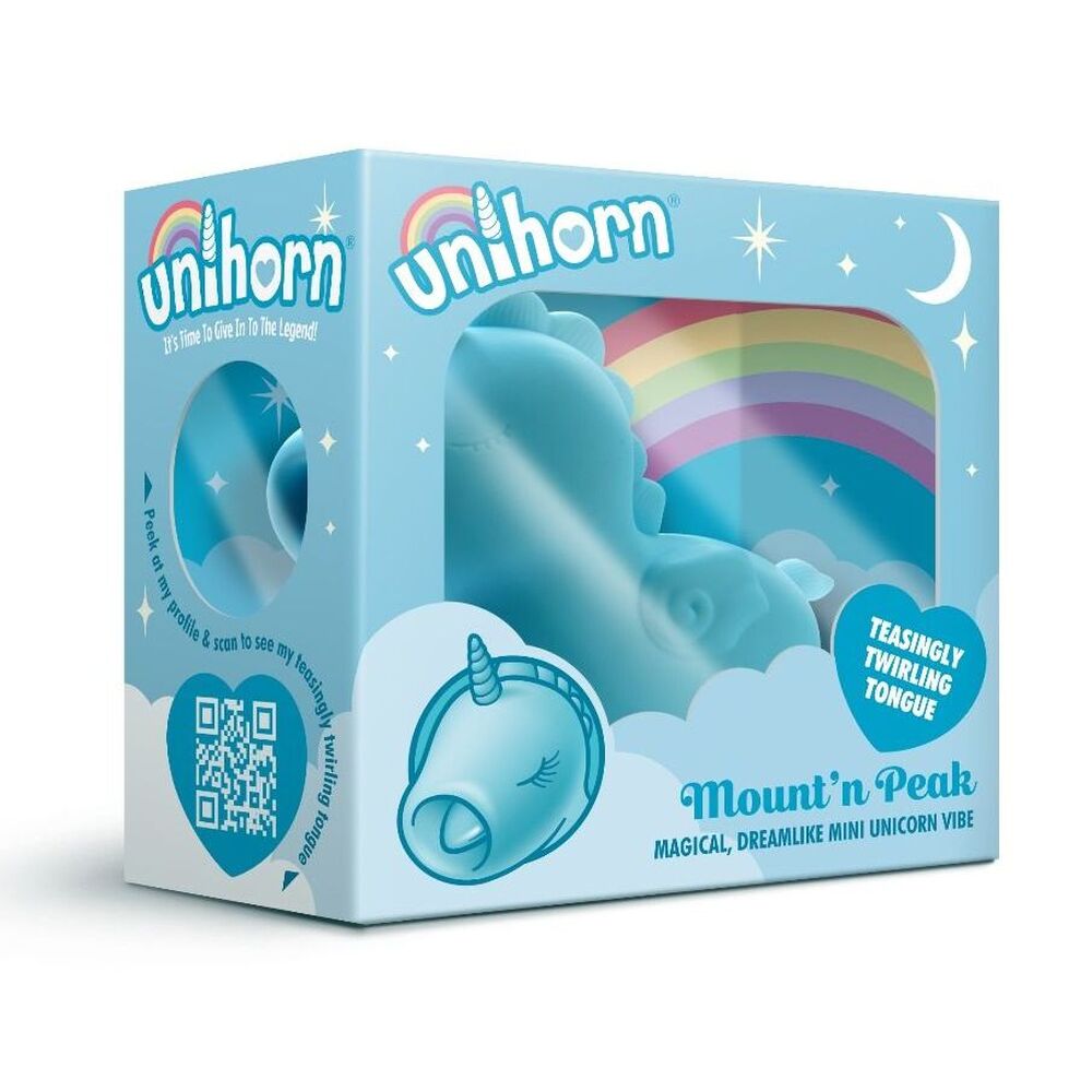 Unihorn Mountn Peak Twirling Tongue Unicorn Vibe - Peaches & Cream