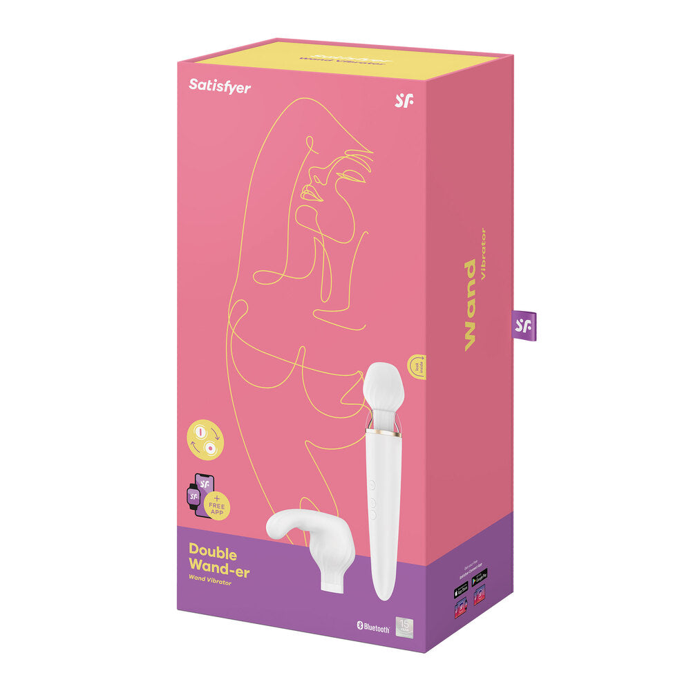 Satisfyer Double Wander Bluetooth and App - Peaches & Cream