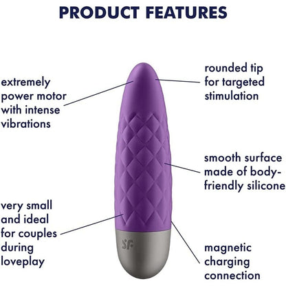 Satisfyer Ultra Power Bullet 5 Violet - Peaches & Cream