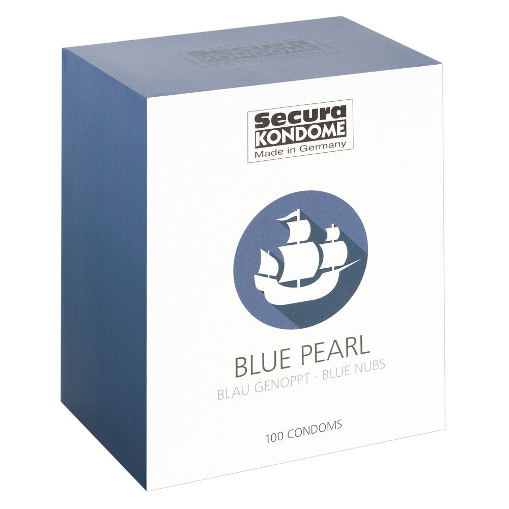 Secura Kondome Blue Pearl x100 Condoms - Peaches & Cream