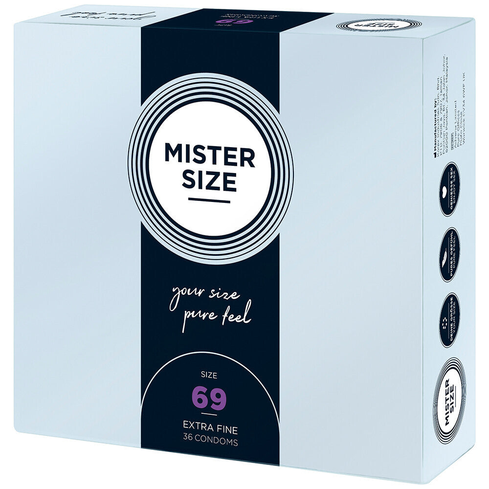 Mister Size 69mm Your Size Pure Feel Condoms 36 Pack - Peaches & Cream