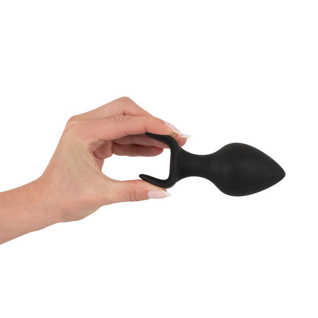 Black Velvet Silicone Three Piece Anal Training Set - Peaches & Cream