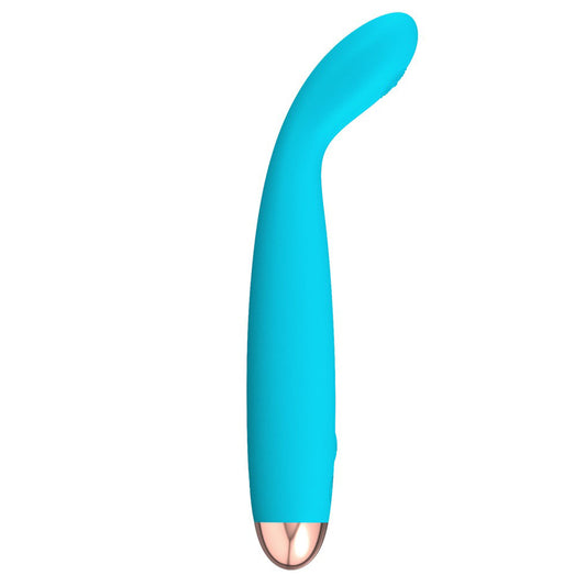 Cuties Silk Touch Rechargeable Mini Vibrator Blue - Peaches & Cream