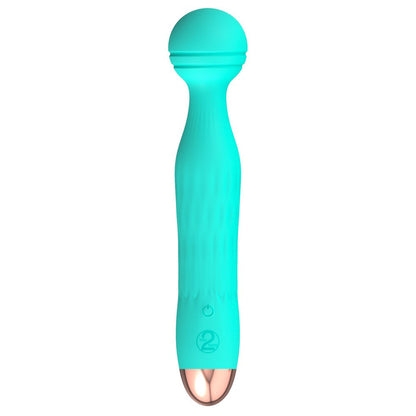 Cuties Silk Touch Rechargeable Mini Vibrator Green - Peaches & Cream