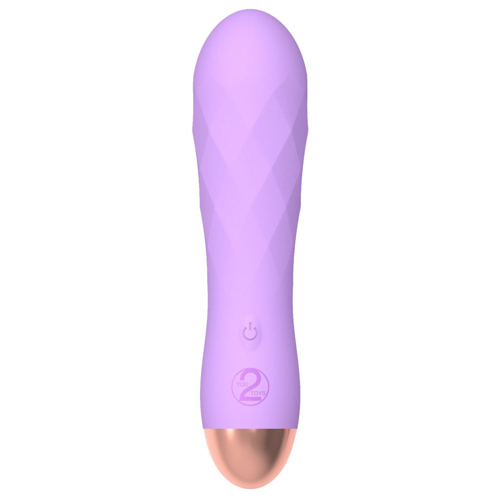 Cuties Silk Touch Rechargeable Mini Vibrator Purple - Peaches & Cream