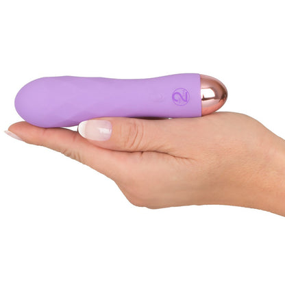 Cuties Silk Touch Rechargeable Mini Vibrator Purple - Peaches & Cream