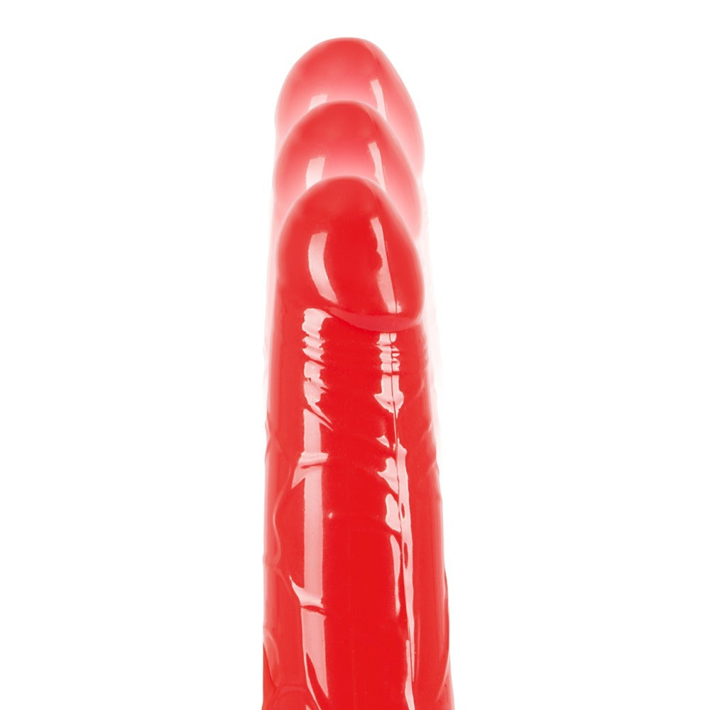 Red Push Standard Vibrator - Peaches & Cream