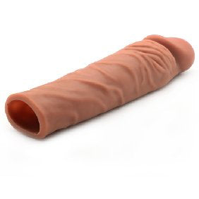 Penis Extender 7.4 Inches Flesh Brown - Peaches & Cream