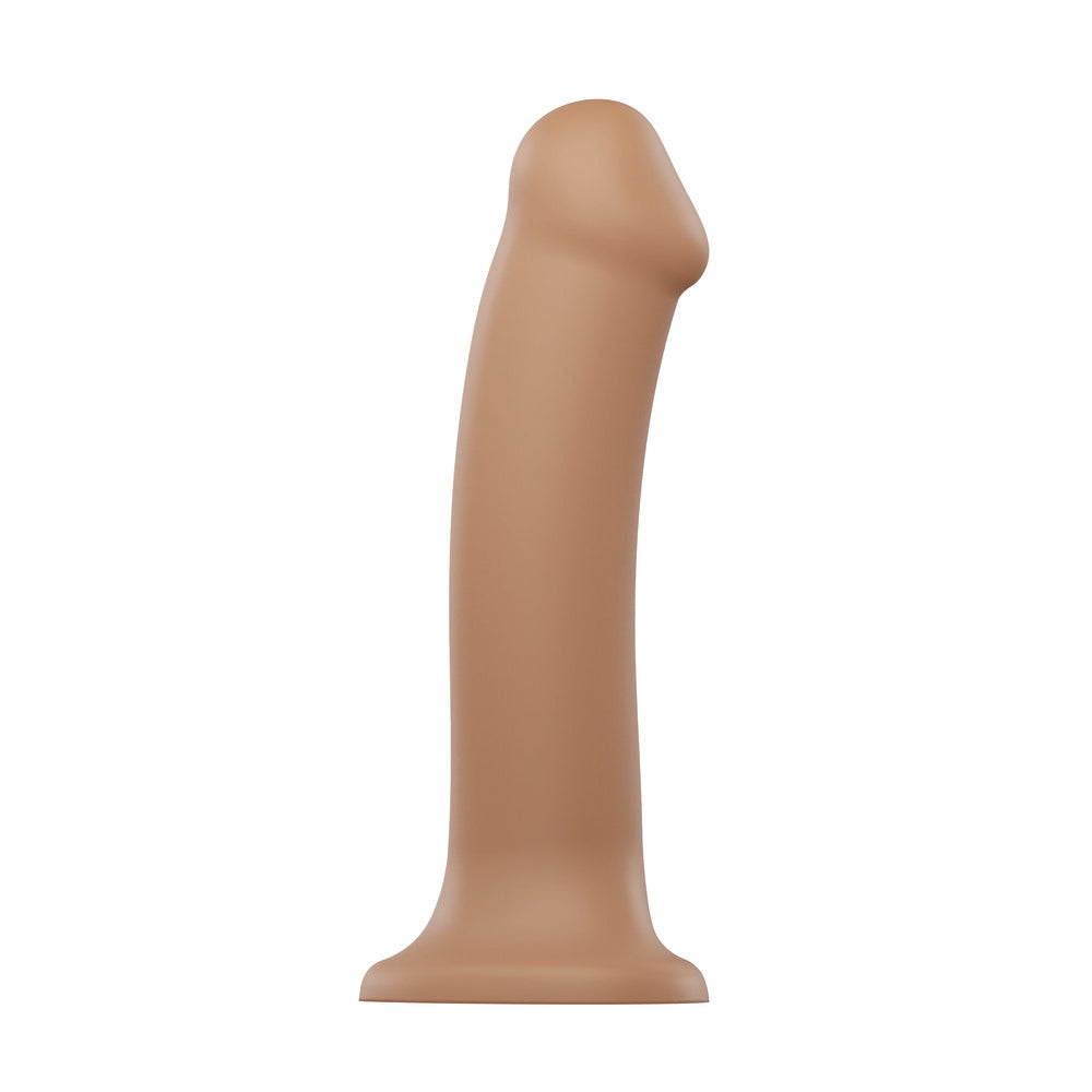 Strap On Me Silicone Dual Density Bendable Dildo Small Caramel - Peaches & Cream