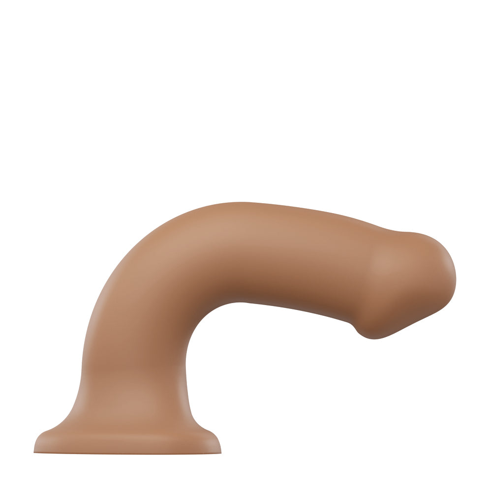 Strap On Me Silicone Dual Density Bendable Dildo Small Caramel - Peaches & Cream