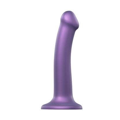 Strap On Me Mono Density Metalic Shine Dildo Medium Purple - Peaches & Cream