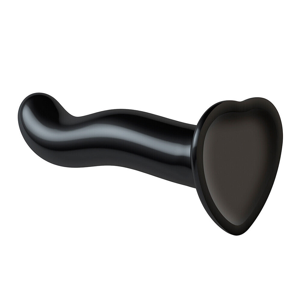 Strap On Me Prostate and G Spot Curved Dildo XLarge Black - Peaches & Cream