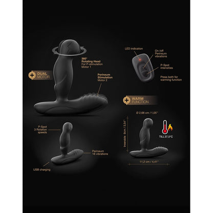 Dorcel P Swing Remote Control Prostate Massager - Peaches & Cream