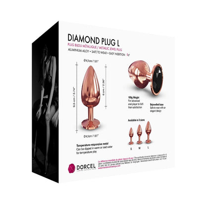 Dorcel Diamond Butt Plug Rose Gold Large - Peaches & Cream