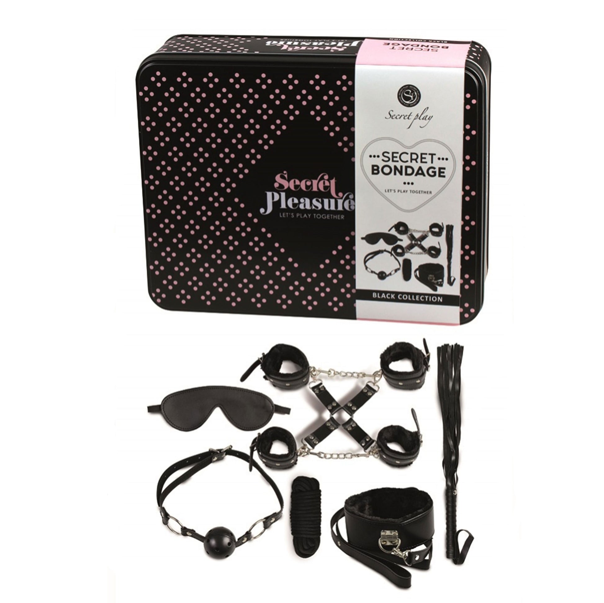 Secret Bondage Kit Black Collection - Peaches & Cream