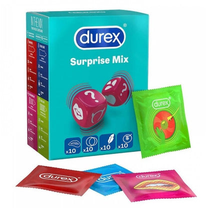 Durex Surprise Me Variety Condoms 40 Pack - Peaches & Cream