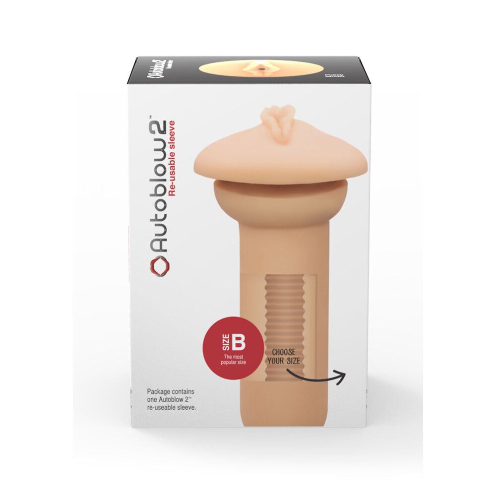 Autoblow 2 Plus Vagina Sleeve B - Peaches & Cream