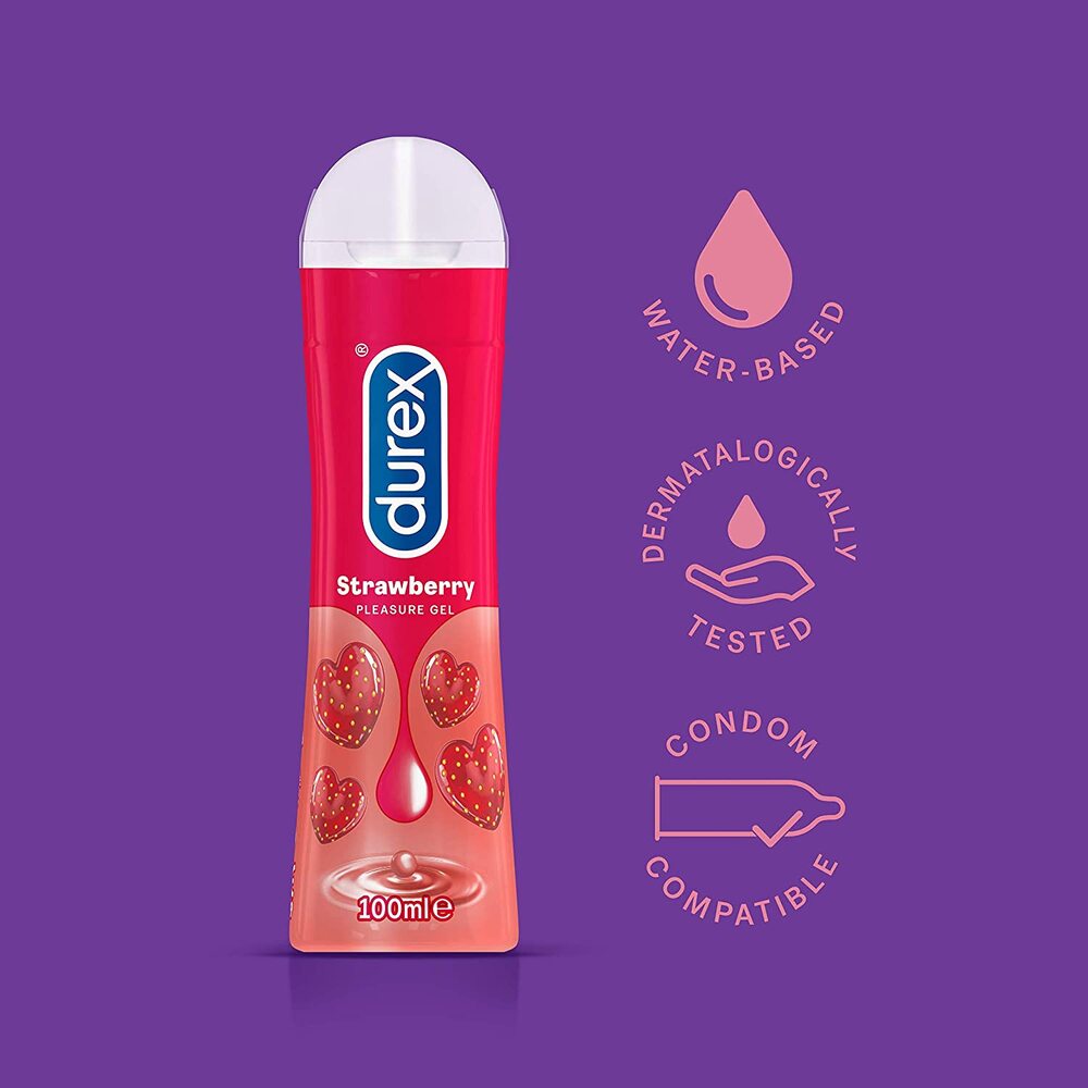 Durex Strawberry Gel Lubricant 100ml - Peaches & Cream