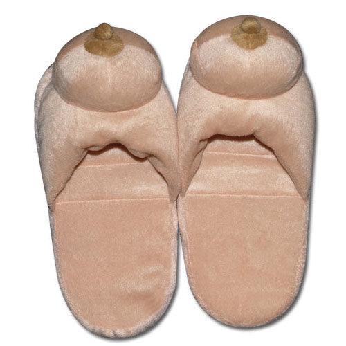 Boob Slippers - Peaches & Cream