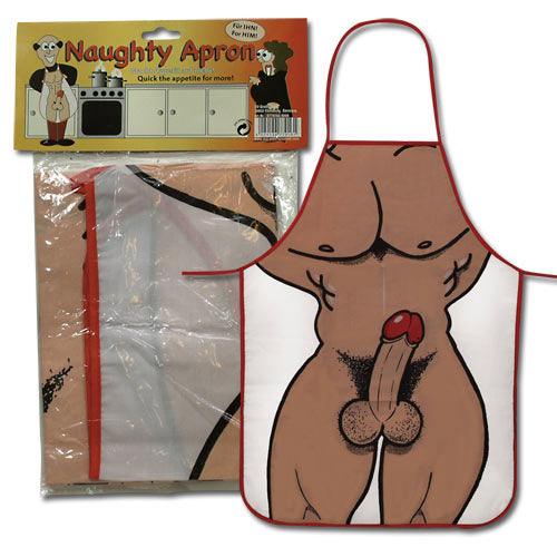 Naughty Apron Male - Peaches & Cream