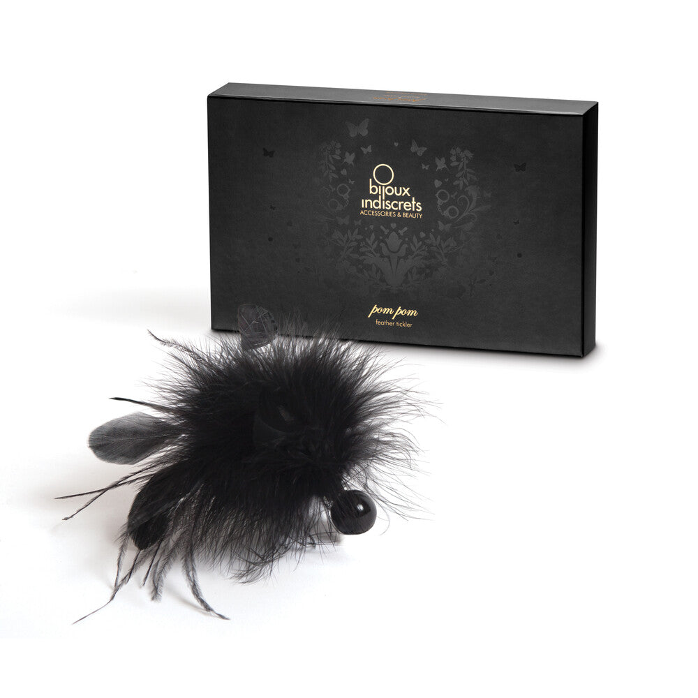 Bijoux Indiscrets Pom Pom Feather Tickler - Peaches & Cream