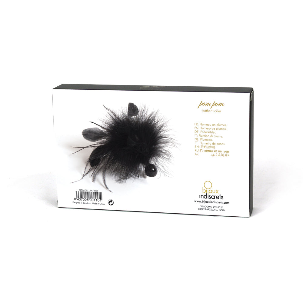 Bijoux Indiscrets Pom Pom Feather Tickler - Peaches & Cream