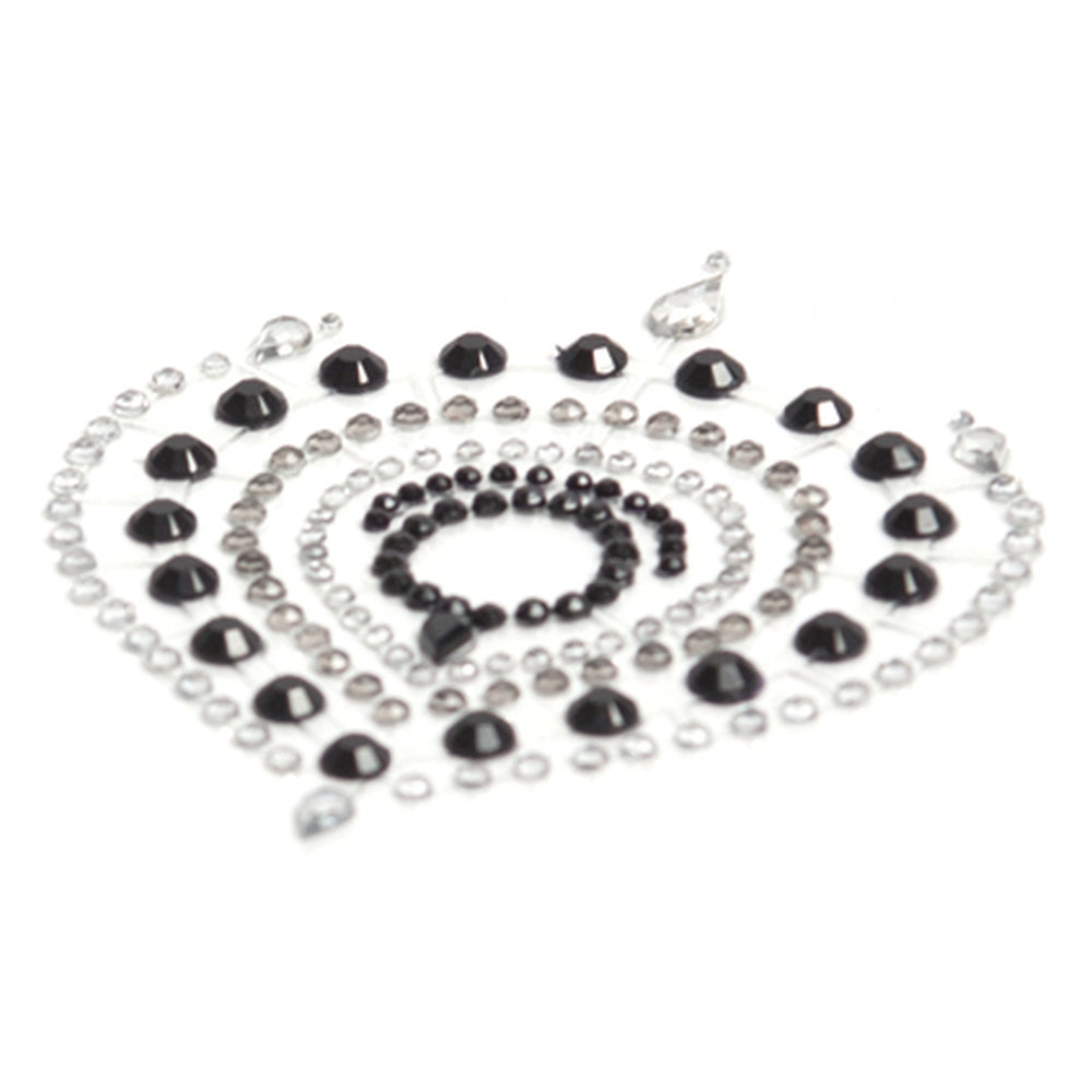 Bijoux Indiscrets Flamboyant Rhinestone Jewellery Black Silver - Peaches & Cream