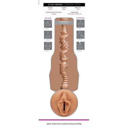 Eliza Ibarra Ethereal Texture Fleshlight Girls Masturbator - Peaches & Cream