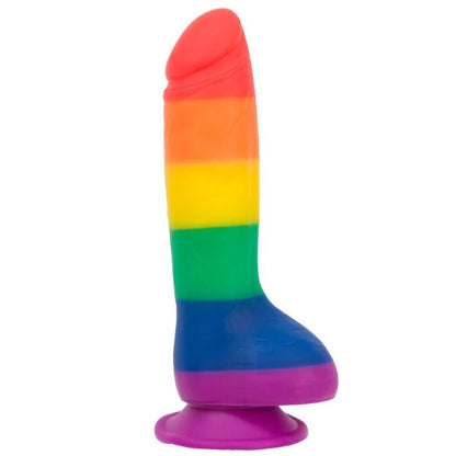 Addiction Justin 8 Inch Rainbow Dildo - Peaches & Cream