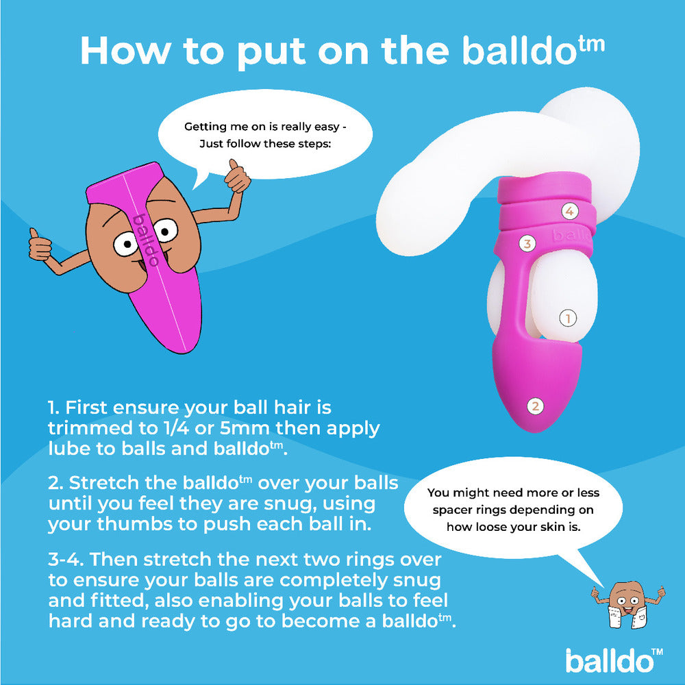 Balldo The Worlds First Ball Dildo Purple - Peaches & Cream