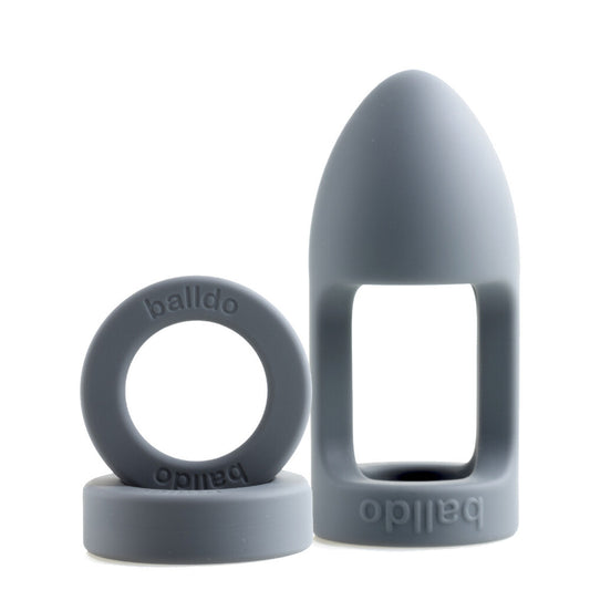 Balldo The Worlds First Ball Dildo Steel Grey - Peaches & Cream