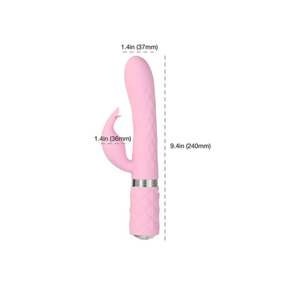 Pillow Talk Lively Rabbit Vibrator Pink - Peaches & Cream