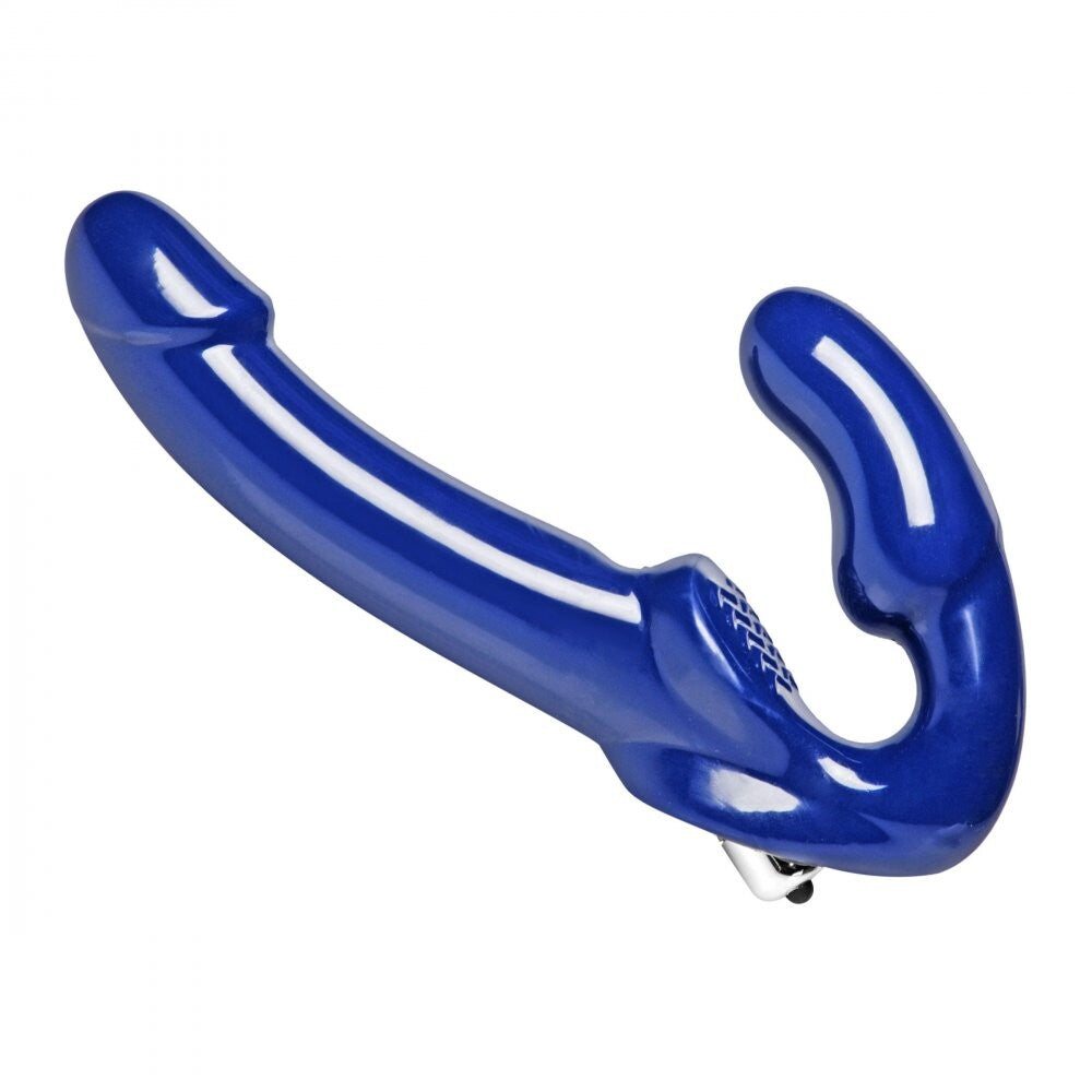 Revolver II Vibrating Strapless Strap On Dildo - Peaches & Cream