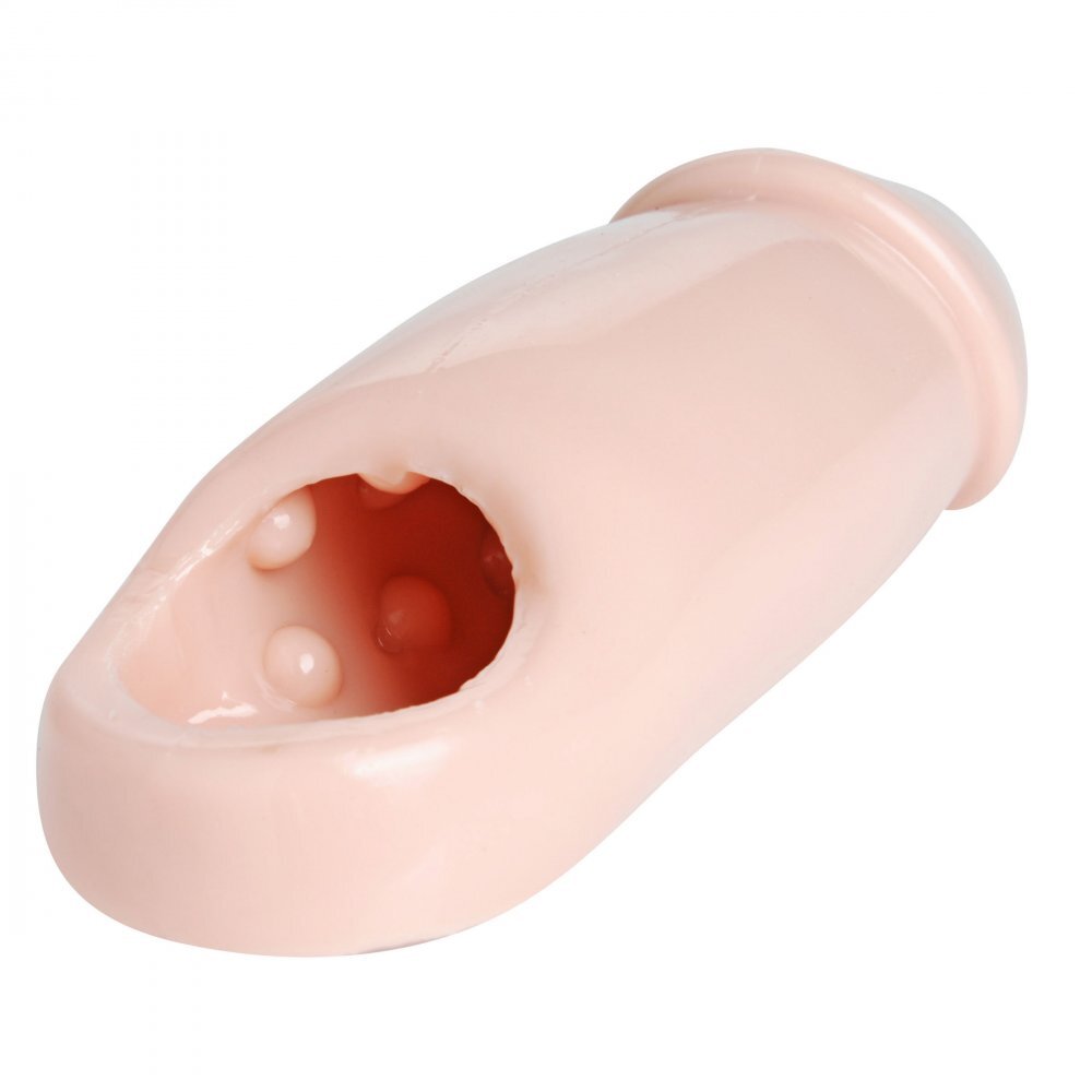 Really Ample Wide Penis Enhancer Sheath Flesh - Peaches & Cream