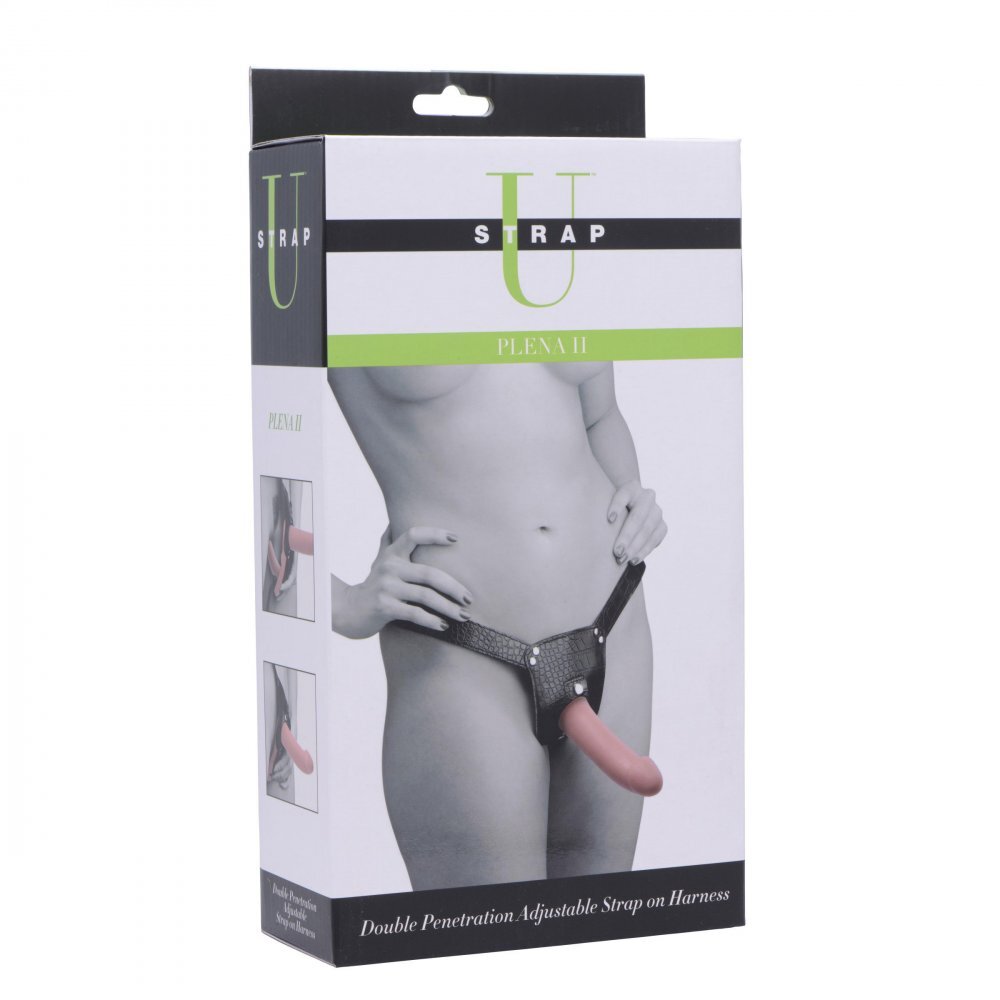 Plena II Double Penetration Strap On - Peaches & Cream