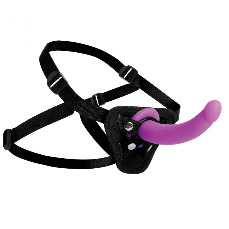 Navigator U Strap On GSpot Dildo and Harness - Peaches & Cream