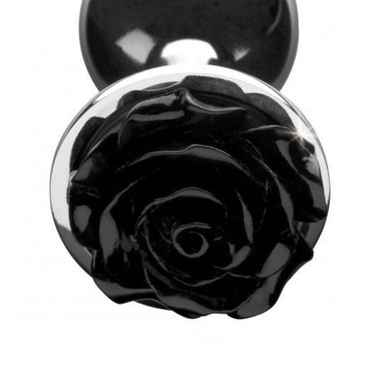 Booty Sparks Black Rose Anal Plug Large - Peaches & Cream