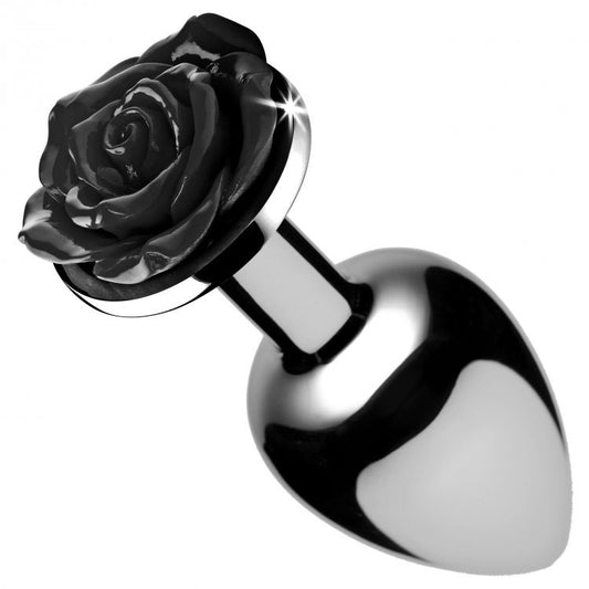 Booty Sparks Black Rose Anal Plug Medium - Peaches & Cream