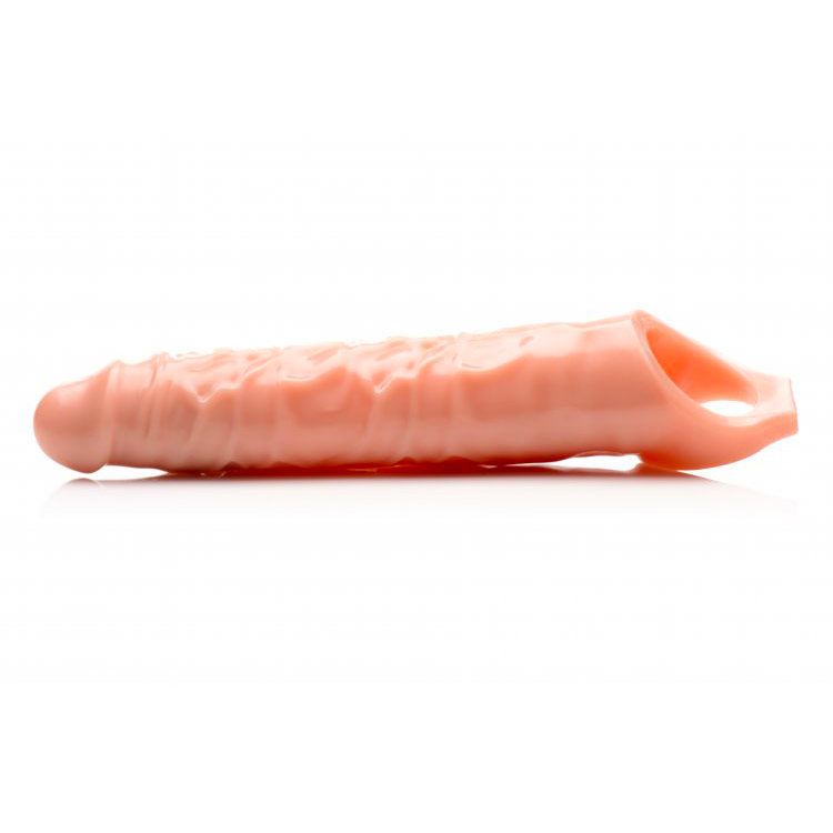 Size Matters 3 Inch Flesh Penis Extender Sleeve - Peaches & Cream