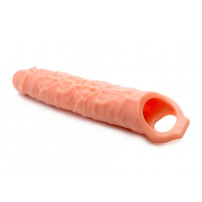 Size Matters 3 Inch Flesh Penis Extender Sleeve - Peaches & Cream