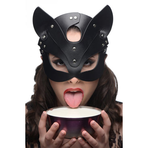 Master Series Naughty Kitty Cat Mask - Peaches & Cream