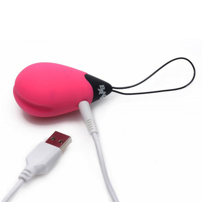 10X Silicone Vibrating Egg Pink - Peaches & Cream