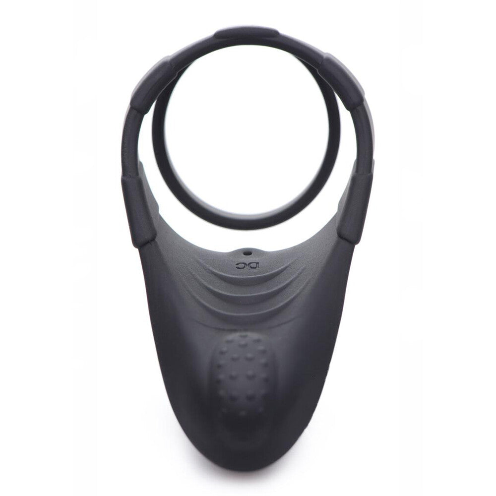 Trinty 10x Rechargeable Silicone Cock Ring - Peaches & Cream